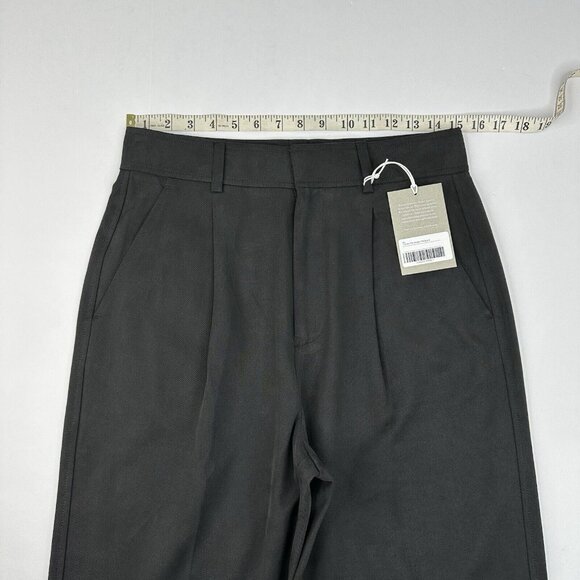 Everlane Women’s NWT Black The Tencel Way-High Taper Minimalist Pant 6/W30/L27‎ - Picture 9 of 13